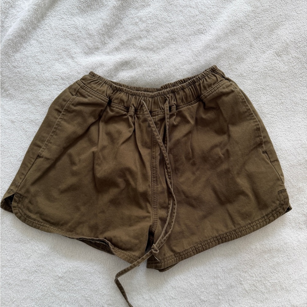 Princess Polly Olive Drawstring Casual Shorts